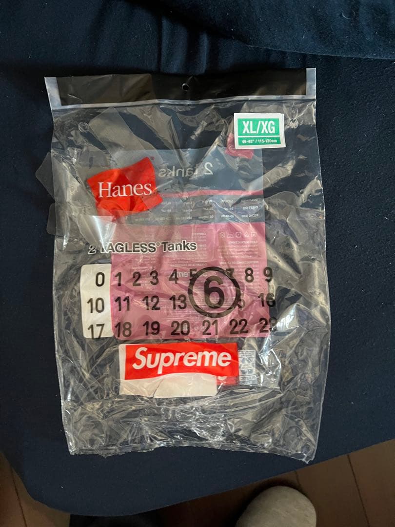トップス supreme MM6 Margiela Hanes Tagless Tank