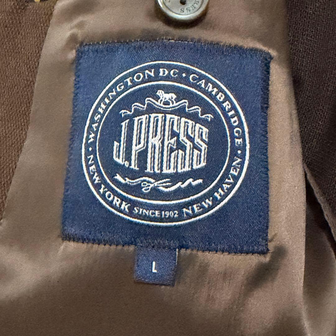 【村上】J.PRESS ジェイプレス 麻混 テーラードジャケット Lサイズ