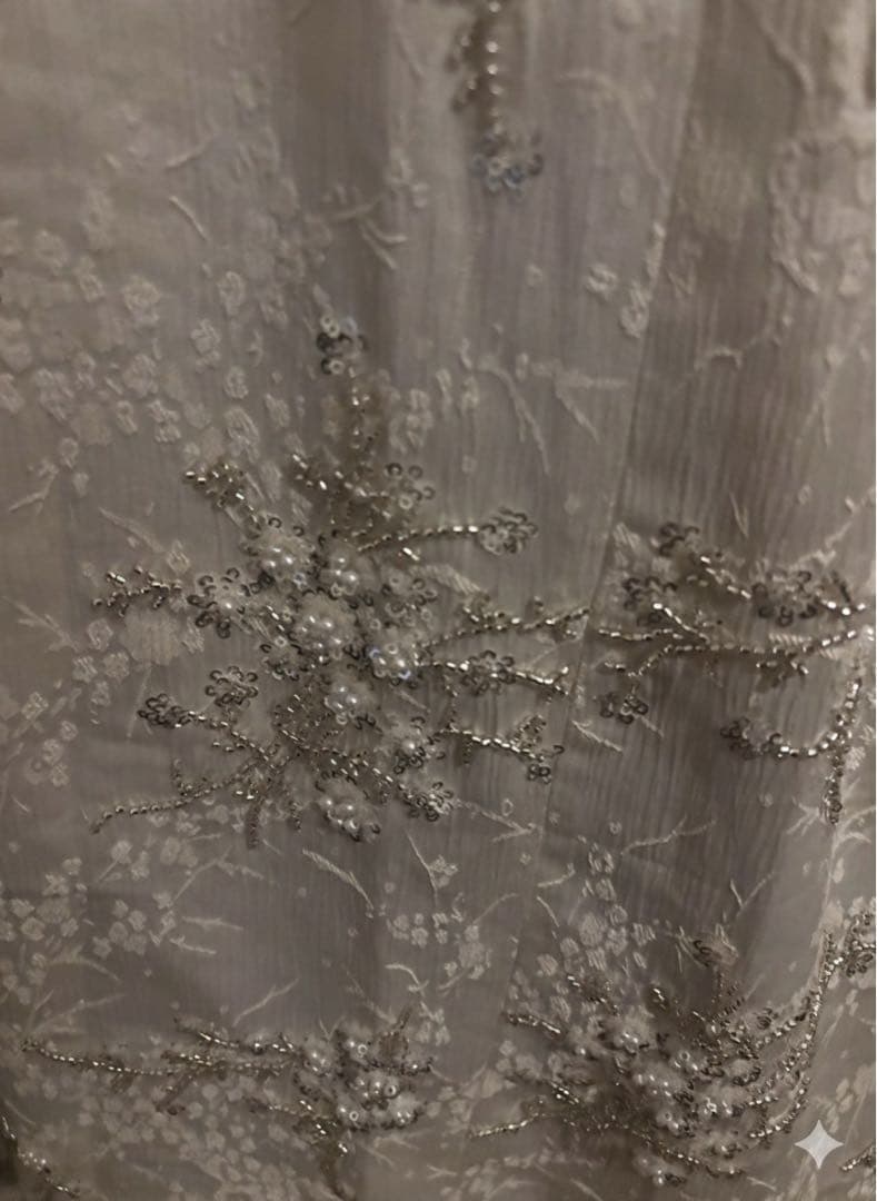 【yae】Flower embroidery skirt