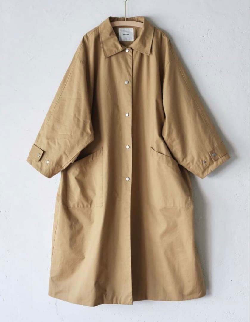 fashiru ファシル　ステンカラーコート　ベージュ　ロング