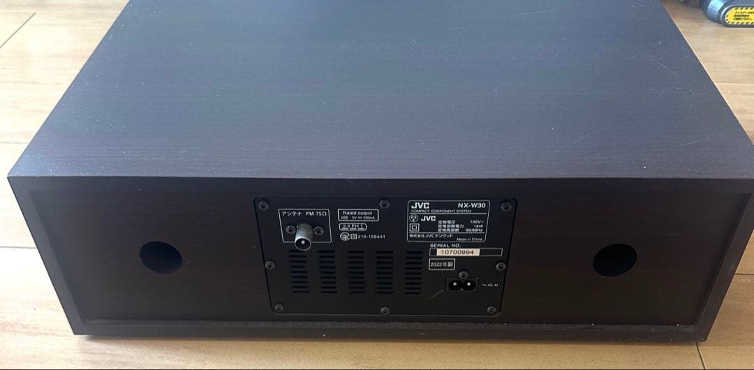2*1様 2022年製　JVC NX-W30 ミニコンポ Bluetooth