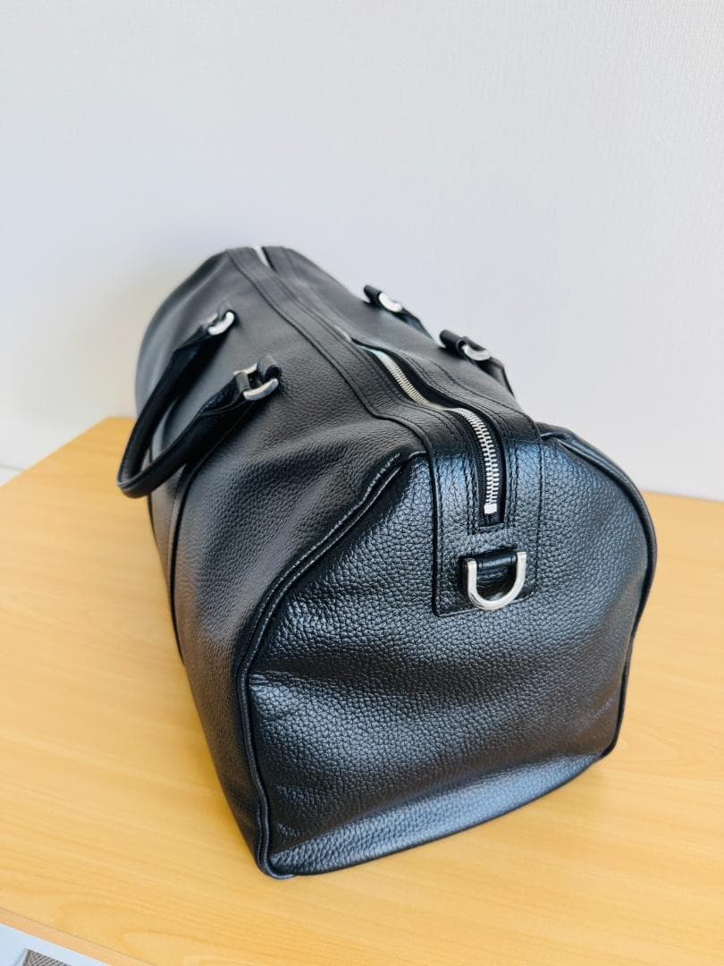 【極美品】 ハッシュタグ ボストンバッグ ショルダーバッグ ブラック 姫路レザー