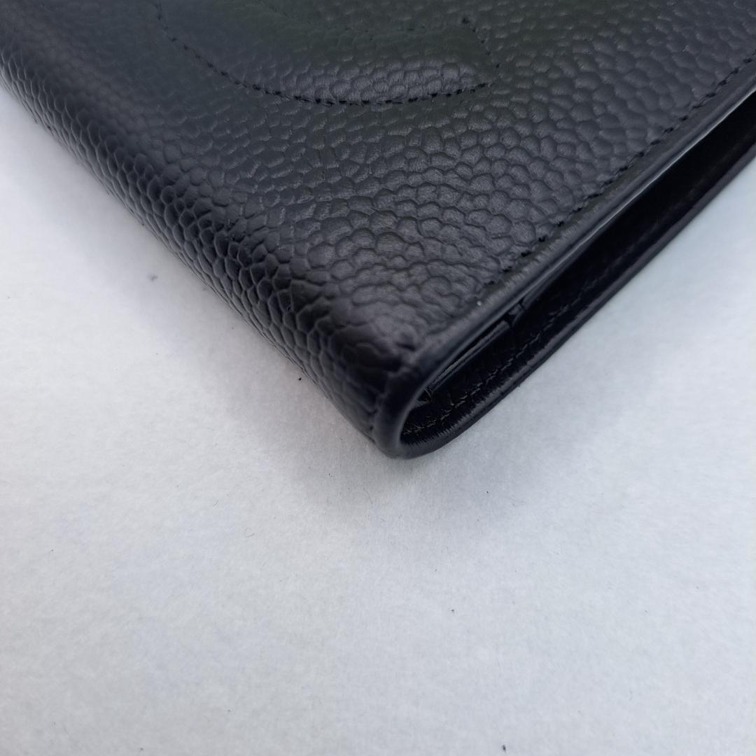 CHANEL　デカココ　ブラック　がま口　二つ折り財布　財布
