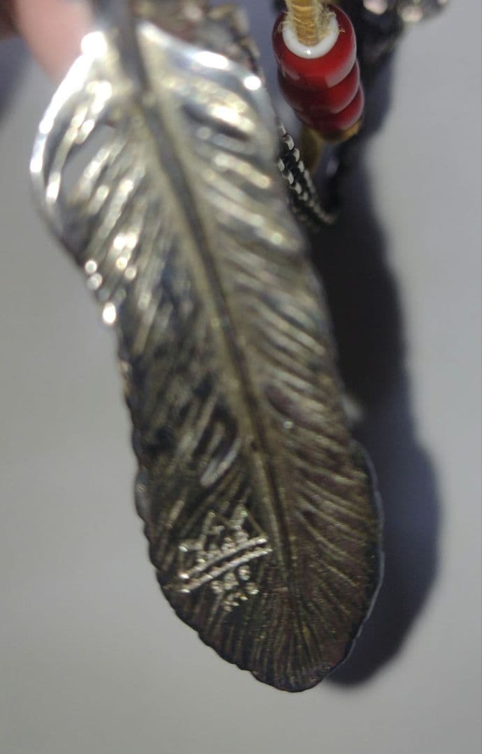 saadネックレスフェザーk18金