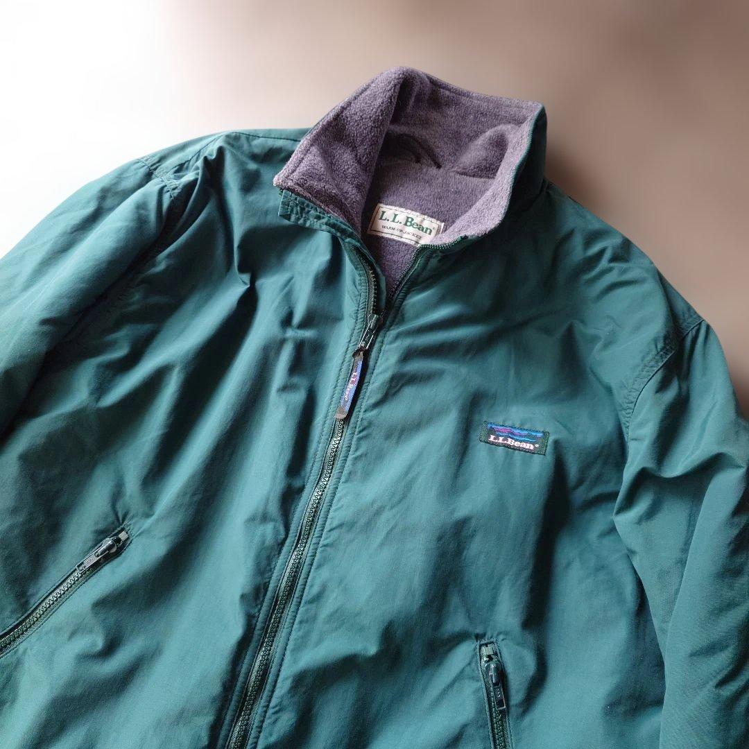 80年代 LL bean 旧 タグ ワームアップジャケット フリース ナイロン