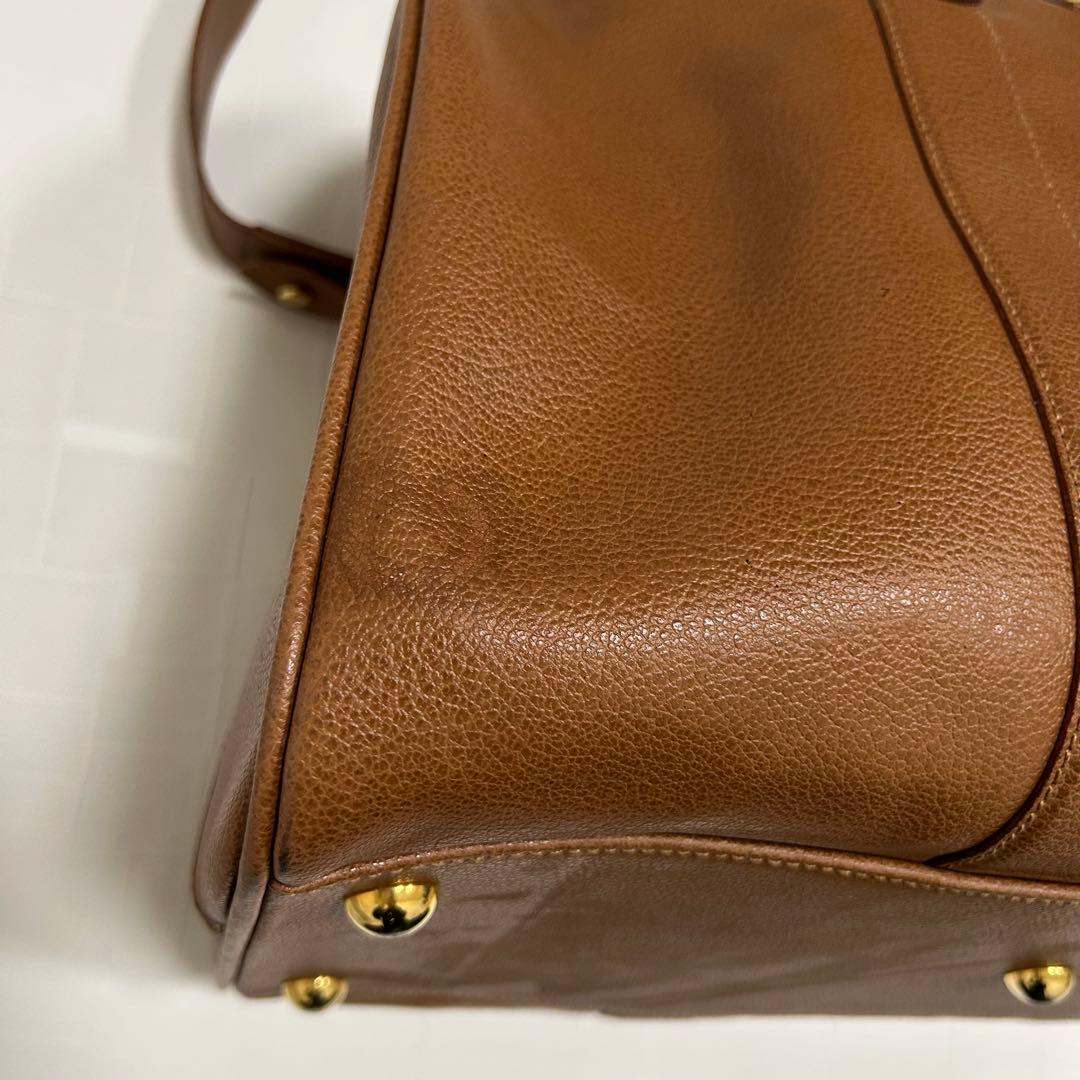 Salvatore Ferragamo フェラガモ　レザー ボストンバッグ