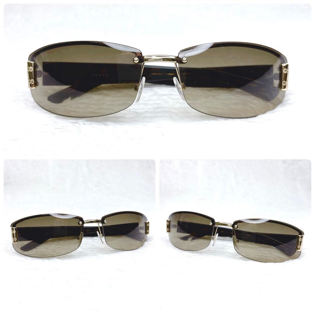 小物 GUCCI Vintage Rimless Sunglasses 00s