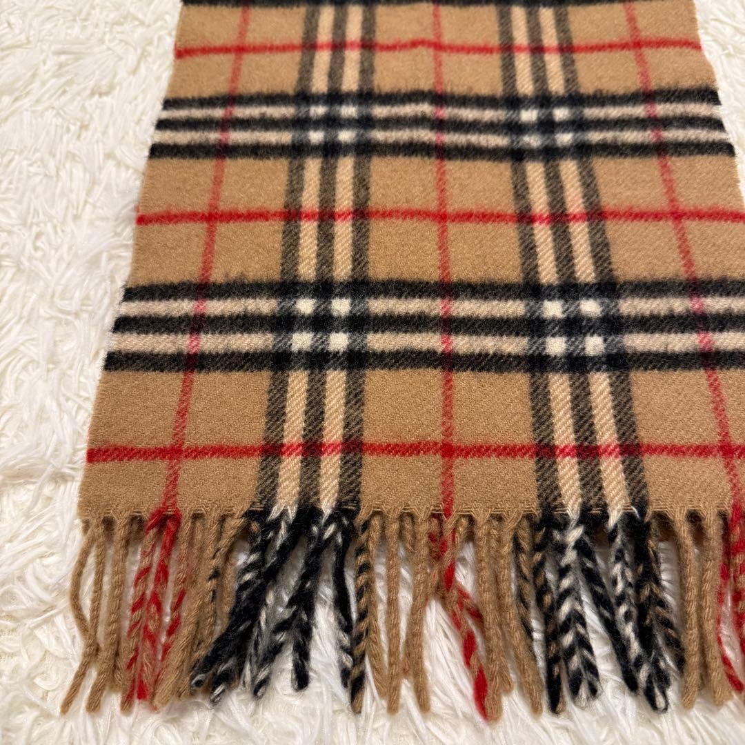 【Burberry’s】マフラー ベージュ ノバチェック ウール100%