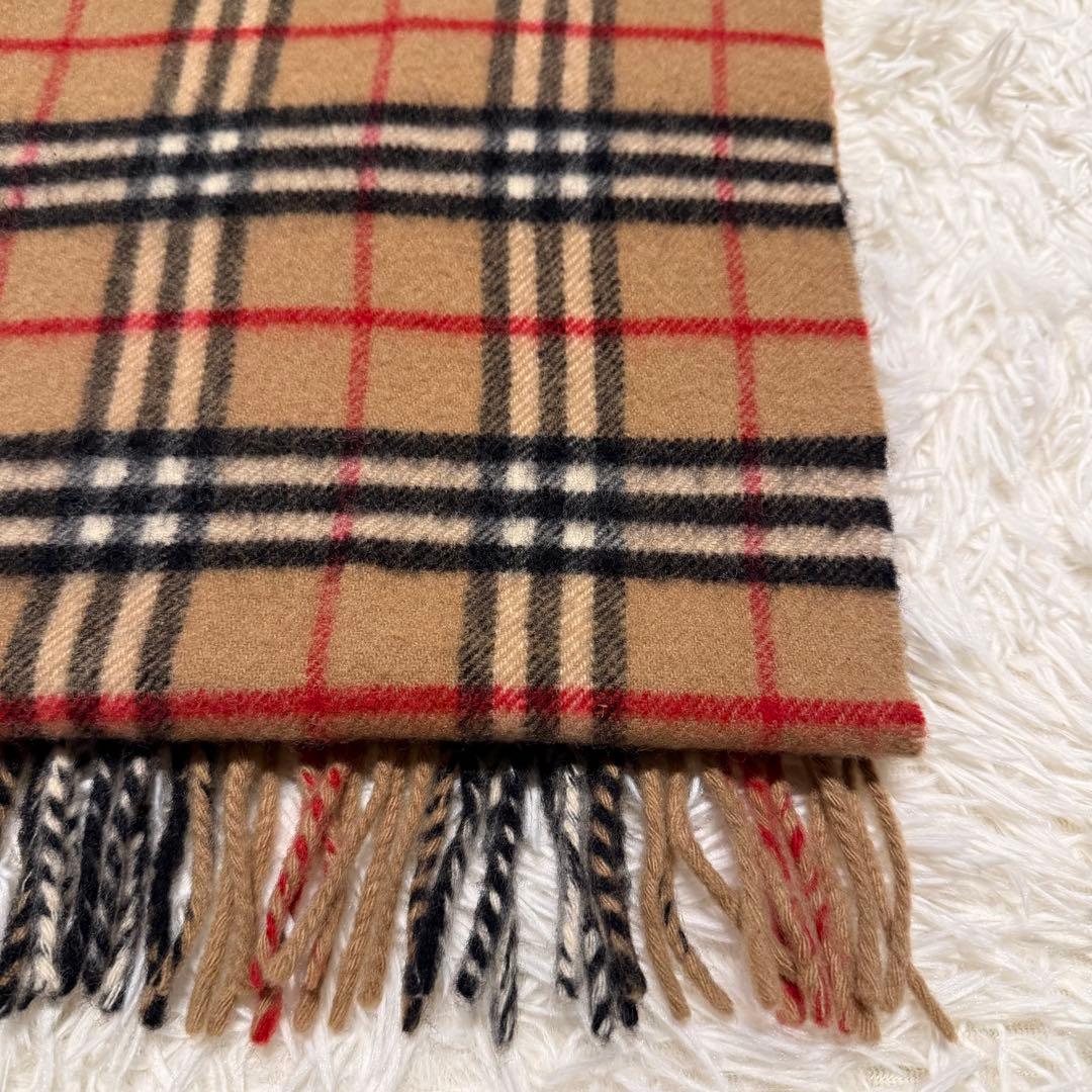 【Burberry’s】マフラー ベージュ ノバチェック ウール100%