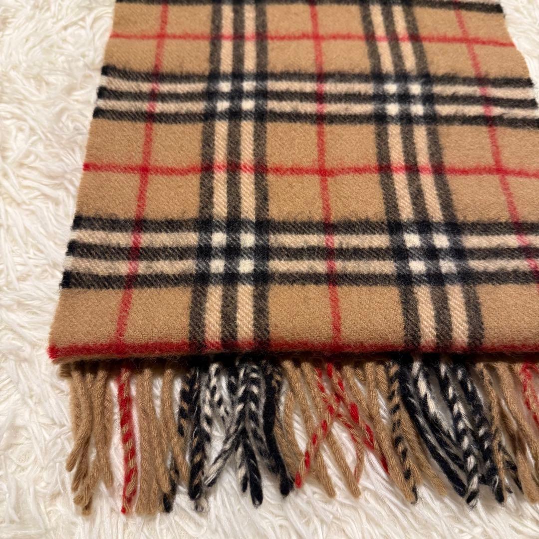 【Burberry’s】マフラー ベージュ ノバチェック ウール100%
