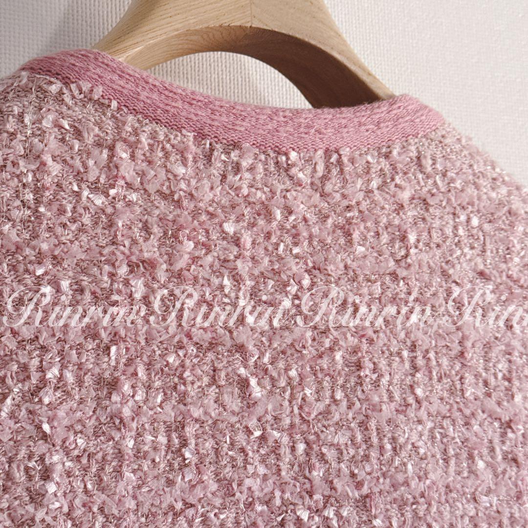 【美品】ANAYI ミックスヤーンニットカーディガン 36