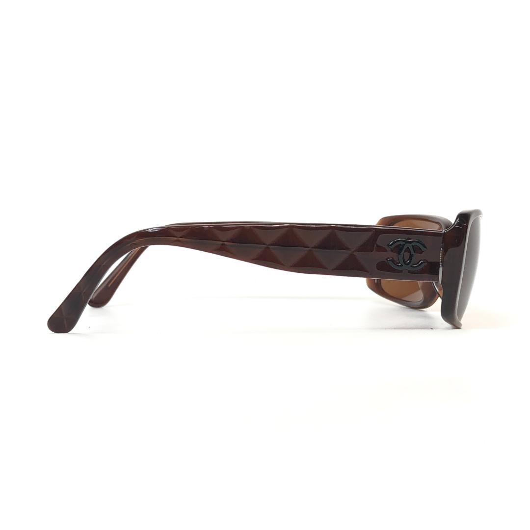 12F308 CHANEL シャネル 5111 カメリア サングラス ブラウン