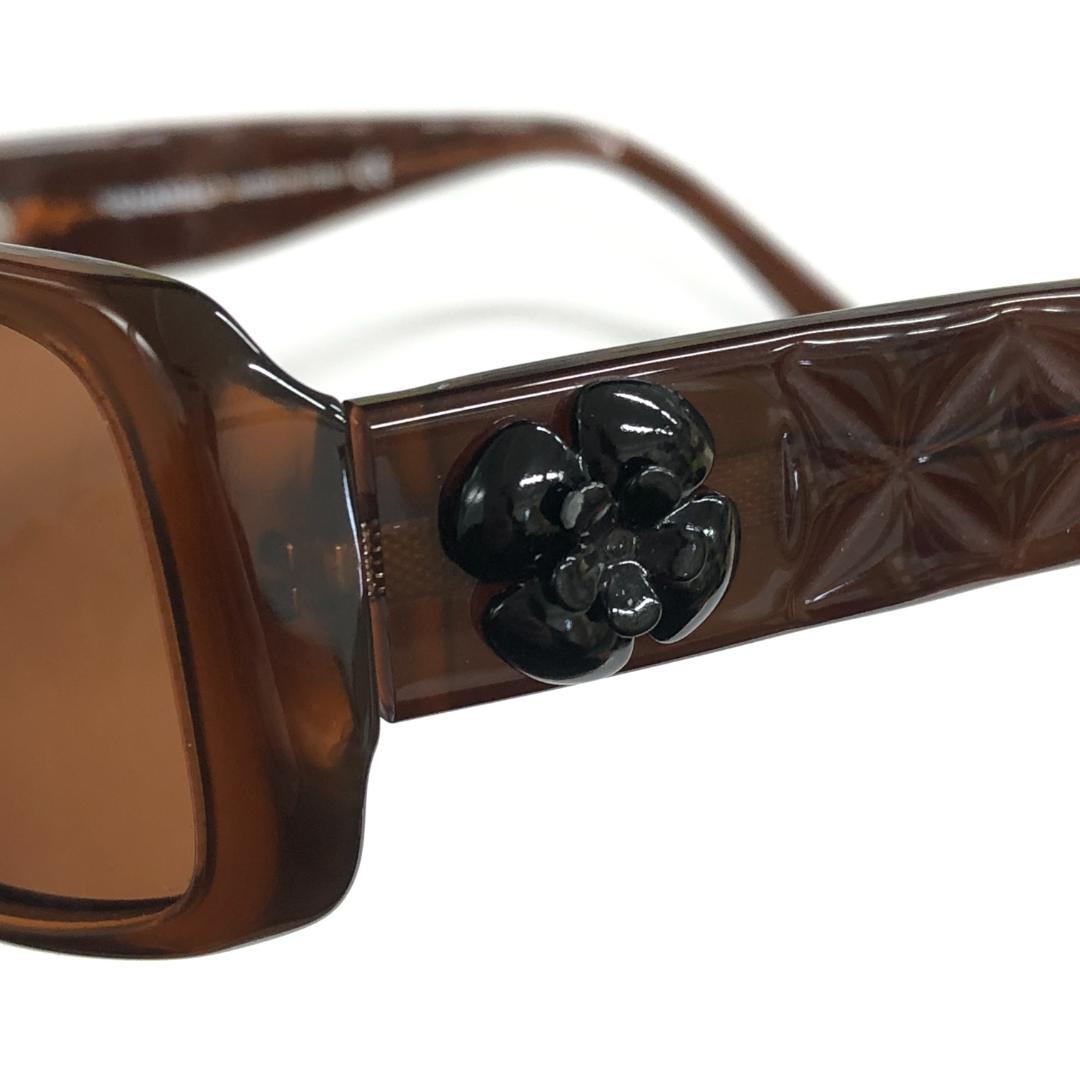 12F308 CHANEL シャネル 5111 カメリア サングラス ブラウン