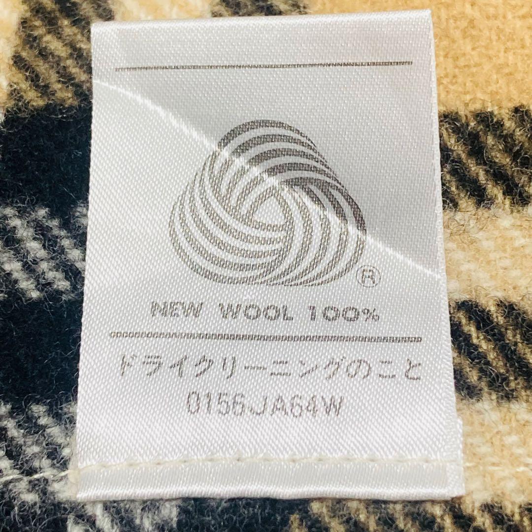 バーバリー　ノバチェック　ホースロゴ刺繍　ウール100% ひざ掛け　ストール
