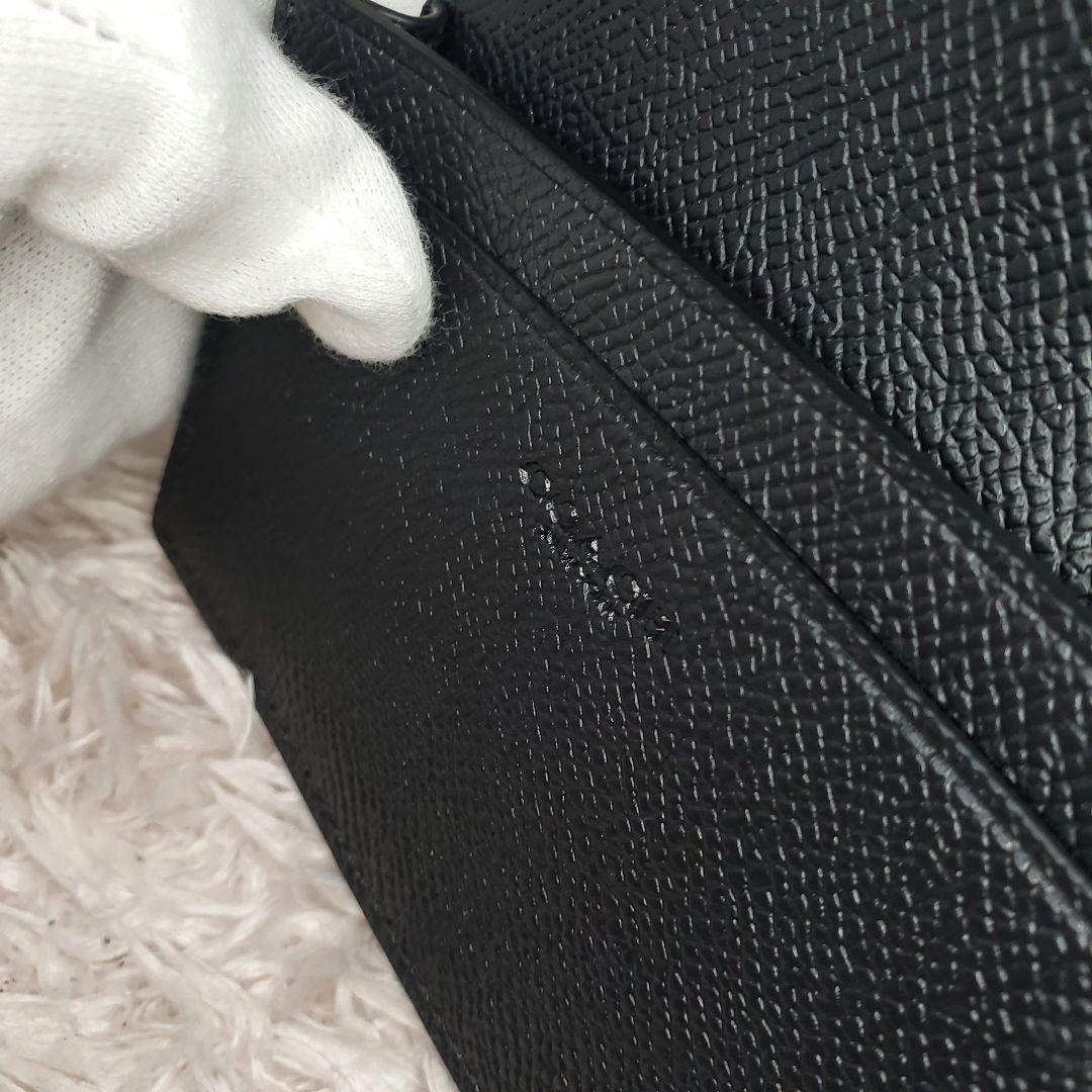 COACH コーチ ゴールドロゴ 名刺 カードケース ブラック新生活 極美品