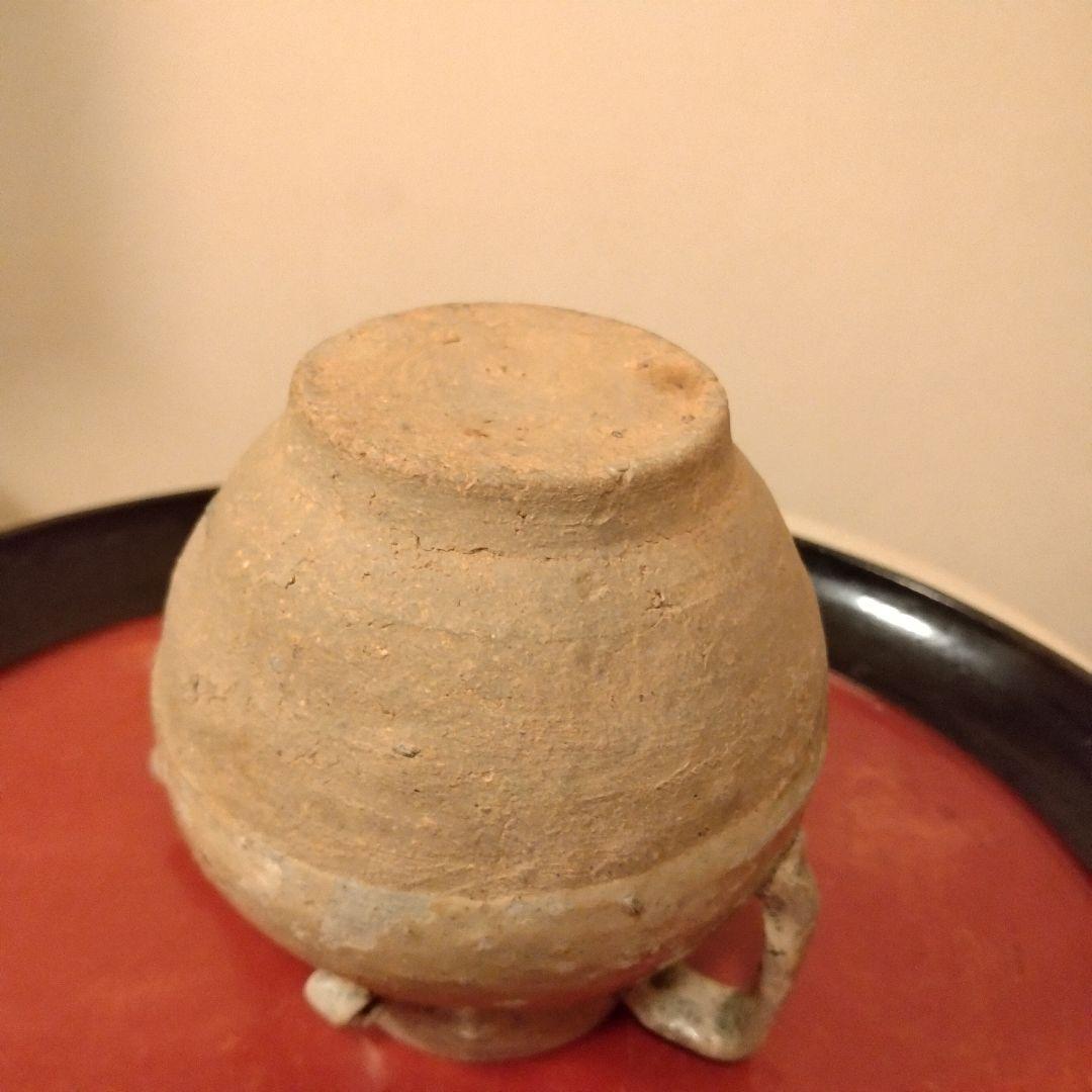 唐時代　灰釉　酒器　水柱