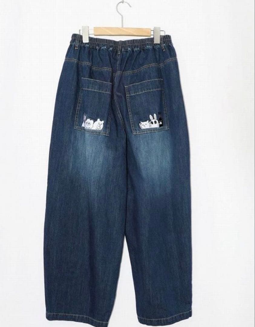 ScoLar parity ポッケにパリティキャラクターズ 3素材パンツ
