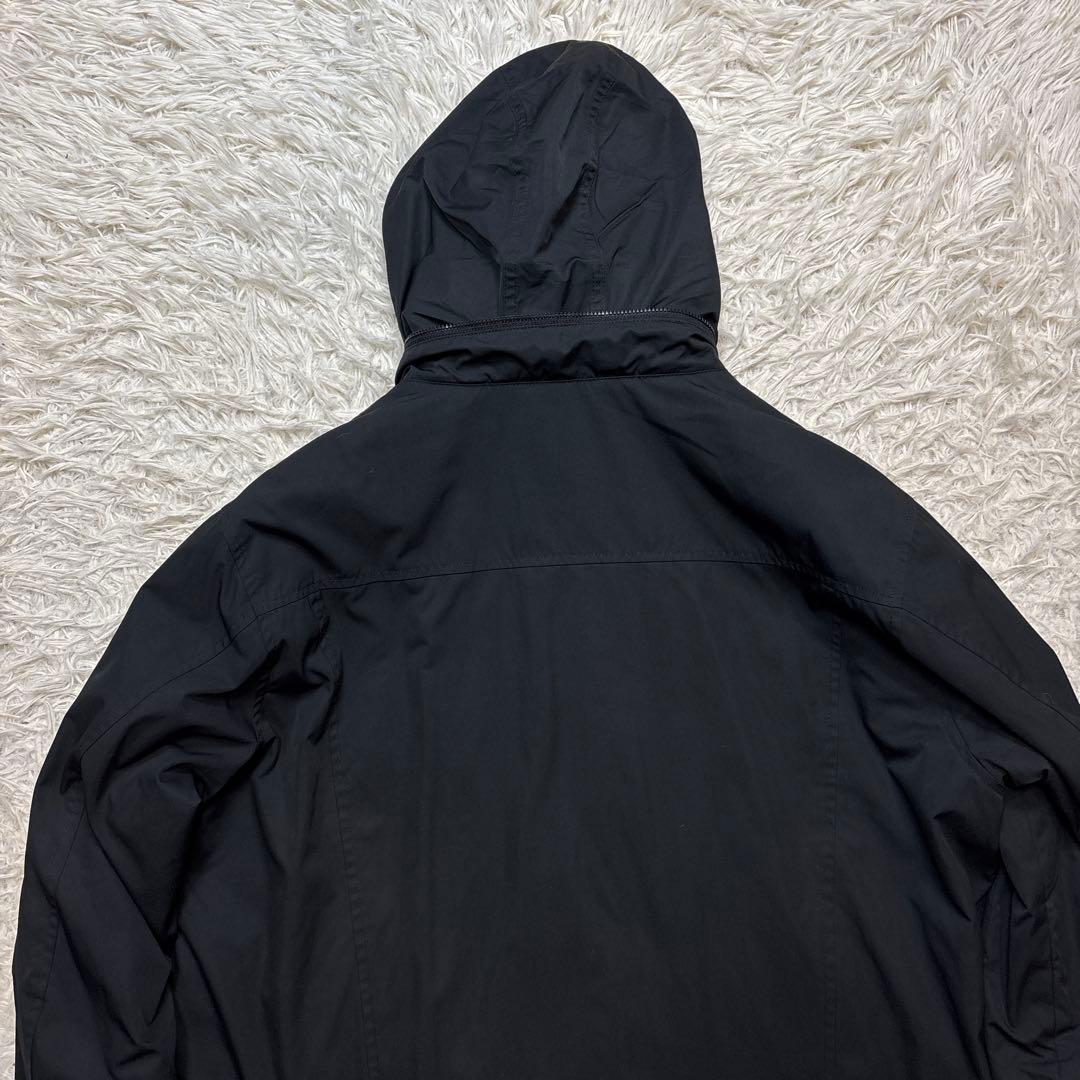 美品☆【ポロバイラルフローレン】ポニー　ブラック　フード　中綿　フリース　LL