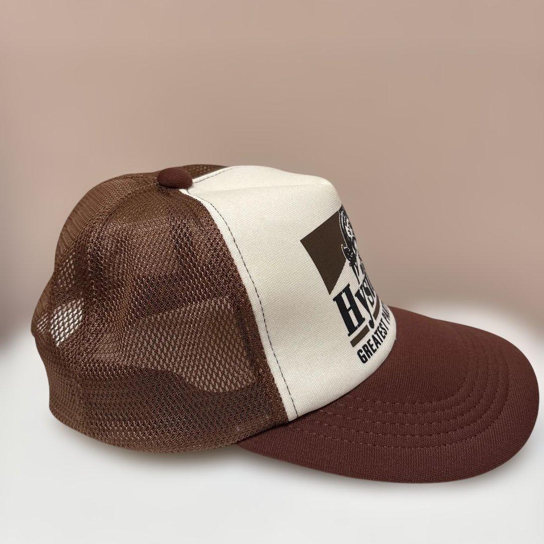 Hysteric Glamour ロゴ入りメッシュキャップブラウン