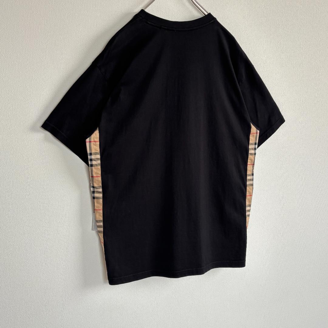 [りんご]【超人気】バーバリー/Tシャツ/ラバーロゴ/ノバチェック
