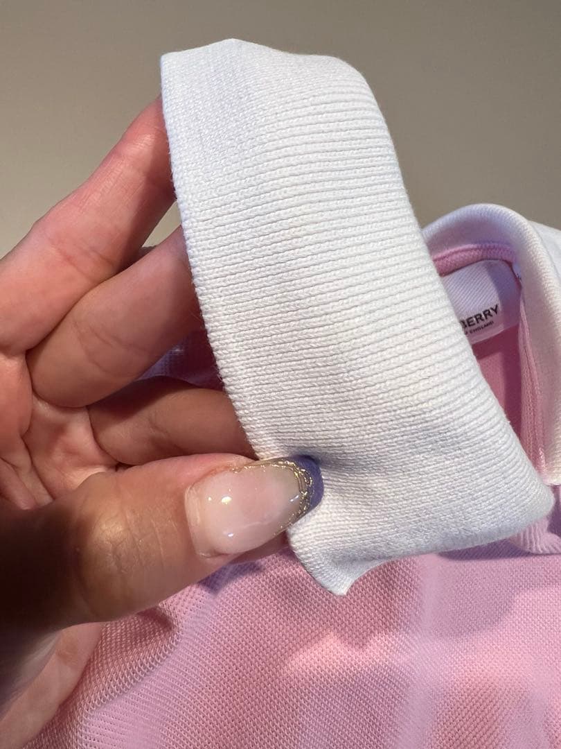 BURBERRY ピンク ポロシャツ 半袖　92㌢