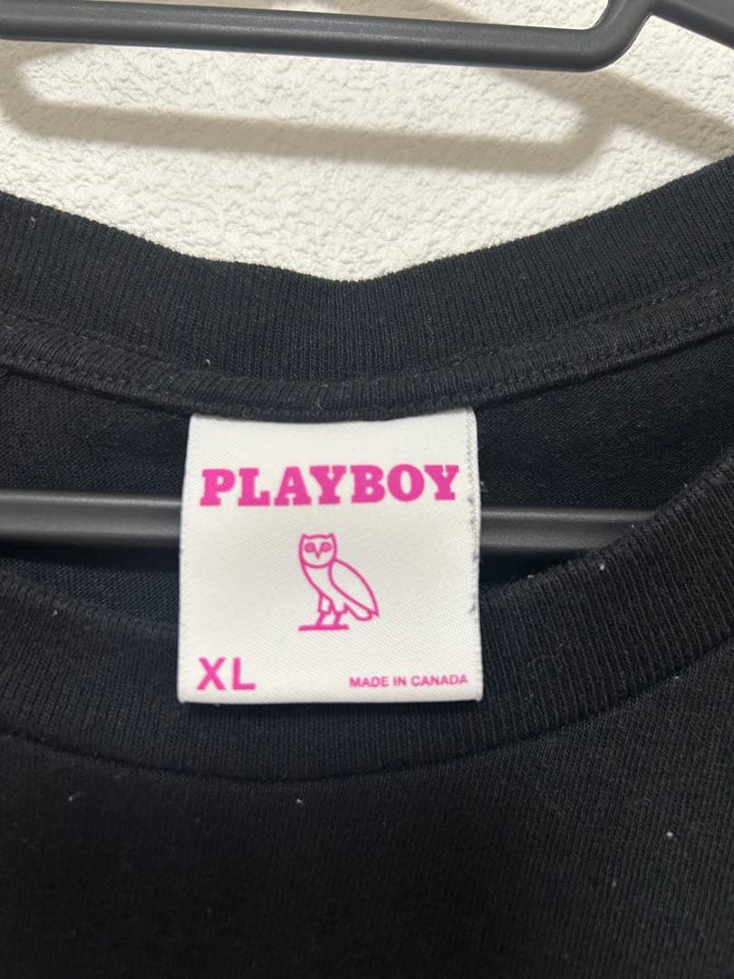 OVO × PLAYBOY プレイボーイ Playboy プリントTシャツ　XL