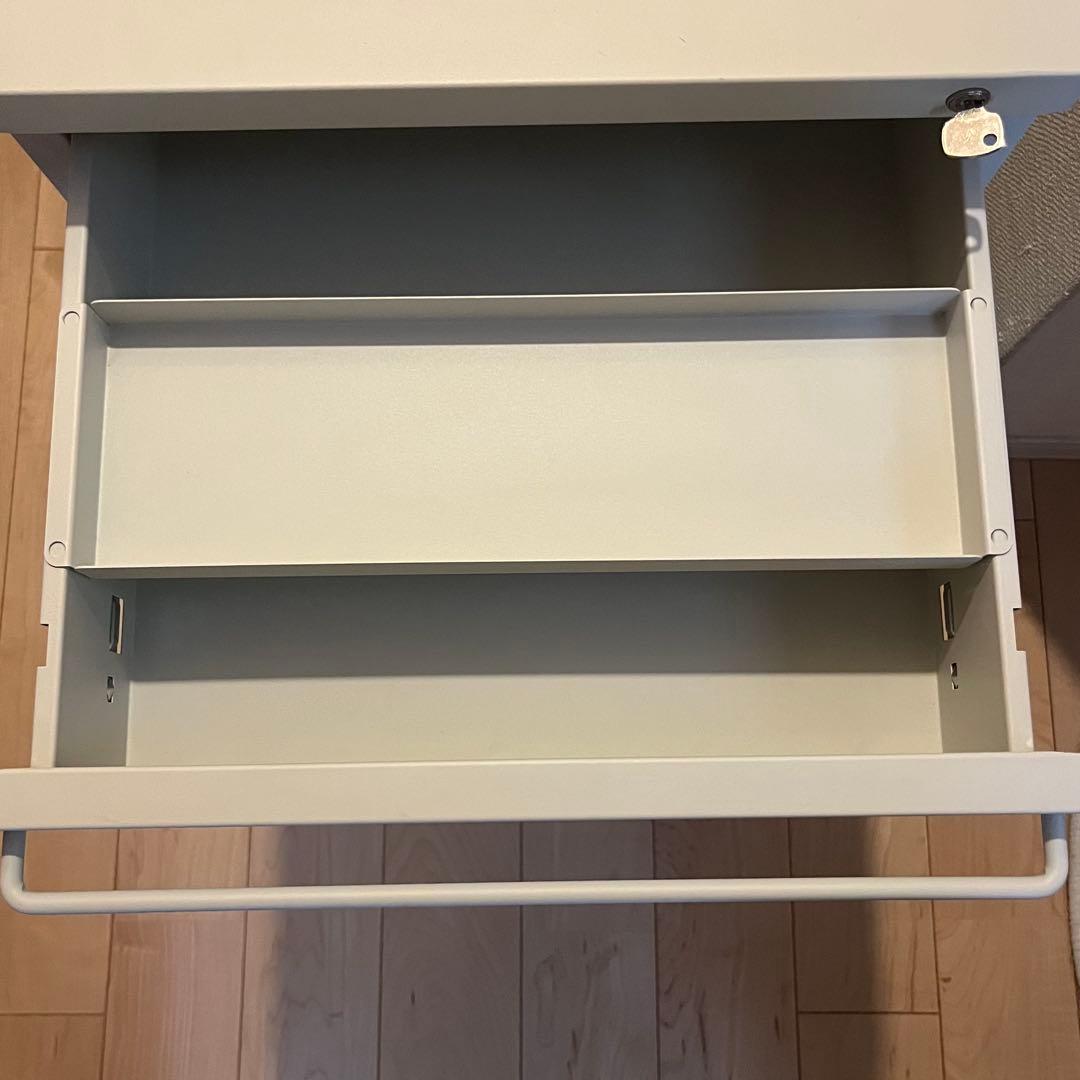 MUJI 無印良品 スチールキャビネット／ライトグレー