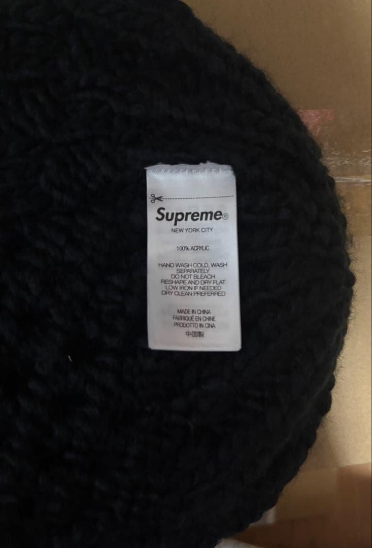 帽子 Supreme Block Knit Beanie \"Black\"