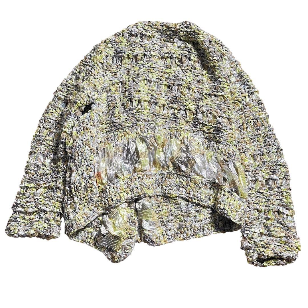 issey miyake HaaT 異素材　ツイード　ニット　変形　ジャケット
