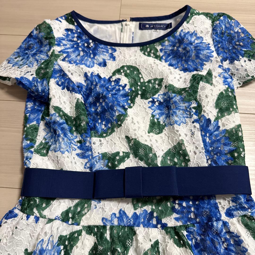 M'S GRACY 花柄 半袖ワンピース 38