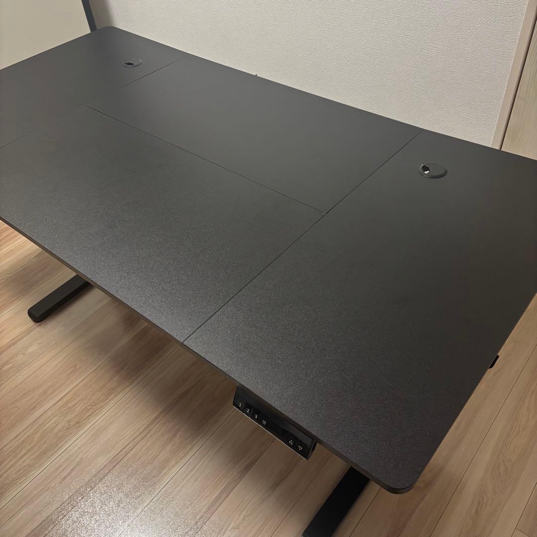 電動昇降デスク幅160cm奥行80cm高さ72cm-118cm1ヶ月使用美品訳有