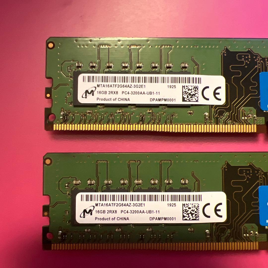 Crucial 16GB DDR4 3200MHz メモリ