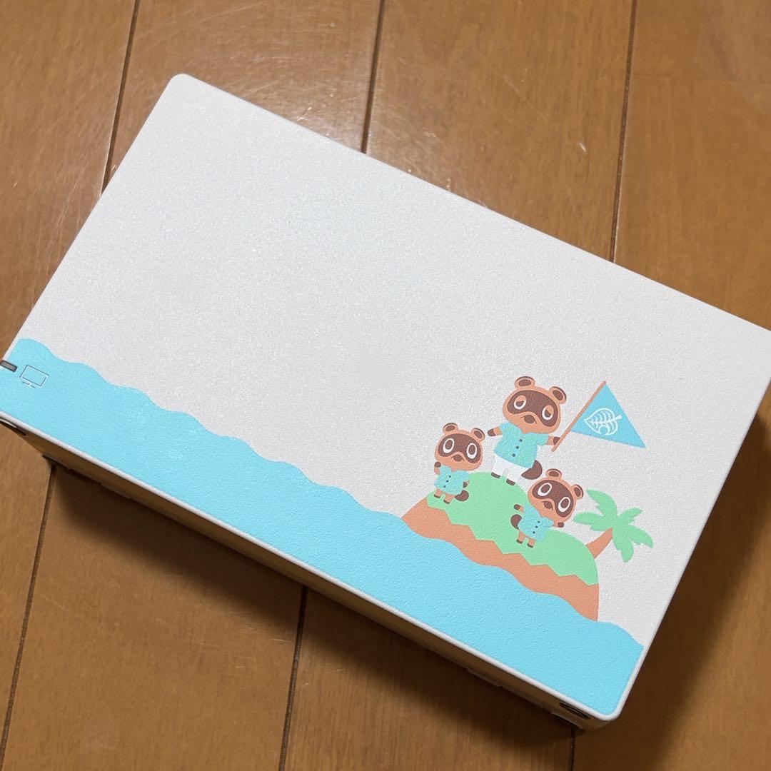 美品✨Switch あつ森セット＋ケース＋LAN付 動作良好！