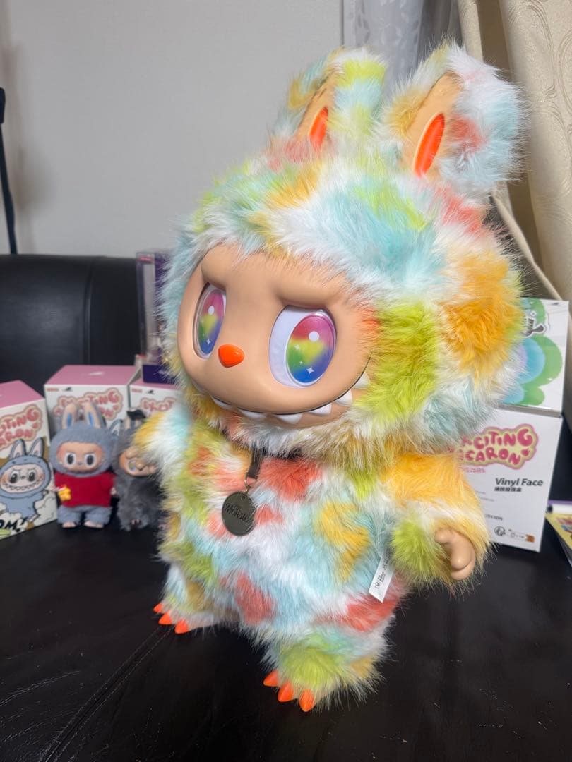 超特大60cmマカロンジモモ 夢色ふわもこ オレンジびれ スペシャルオーダー