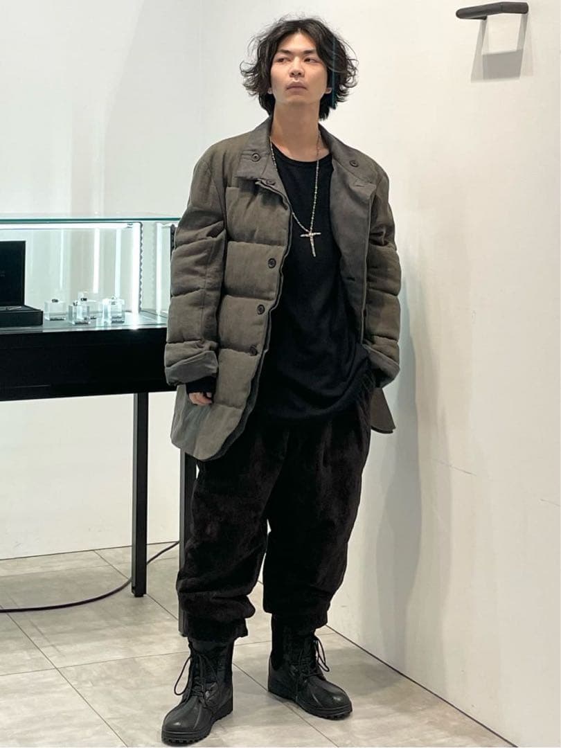 新品未使用Yohji Yamamoto 25aw Look4 麻ベルベットパンツ