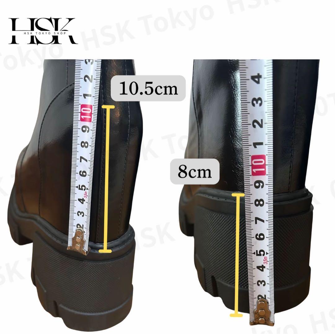 【試着のみ】HSK Tokyo 厚底×シークレットブーツ　+18.5cm