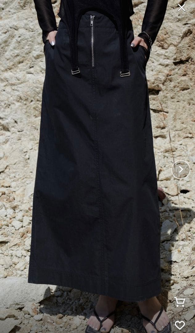 ジョゼムーン　LAYERED LOW SKIRT ロングスカート