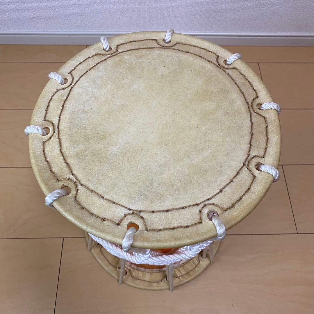 ≪美品≫かつぎ桶太鼓 鼓面27cm 高さ33cm 軽量(初心者～中級者)
