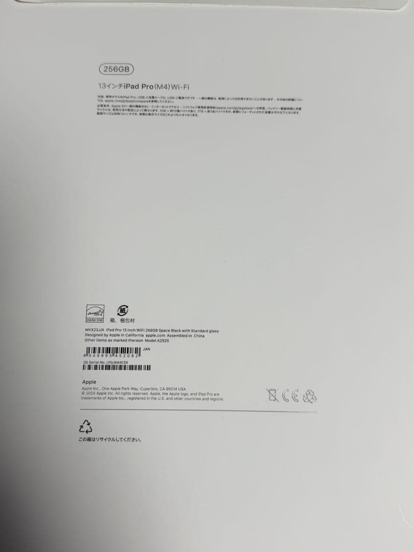 iPad Pro M4 13インチ
