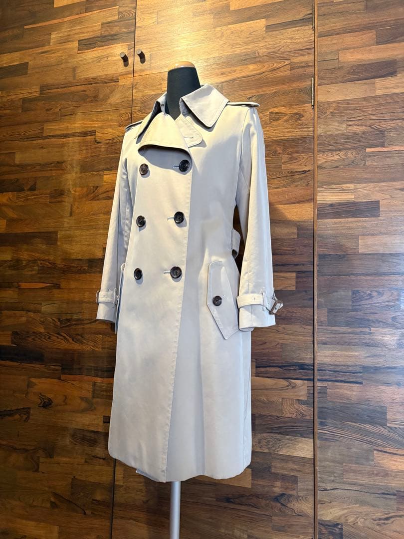 バーバリー トレンチコー BURBERRY 40 ベージュ アイボリー