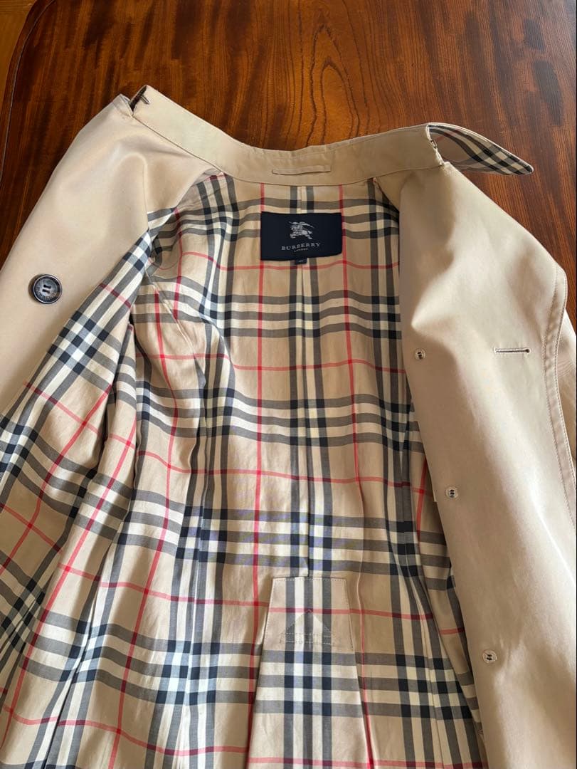 バーバリー トレンチコー BURBERRY 40 ベージュ アイボリー