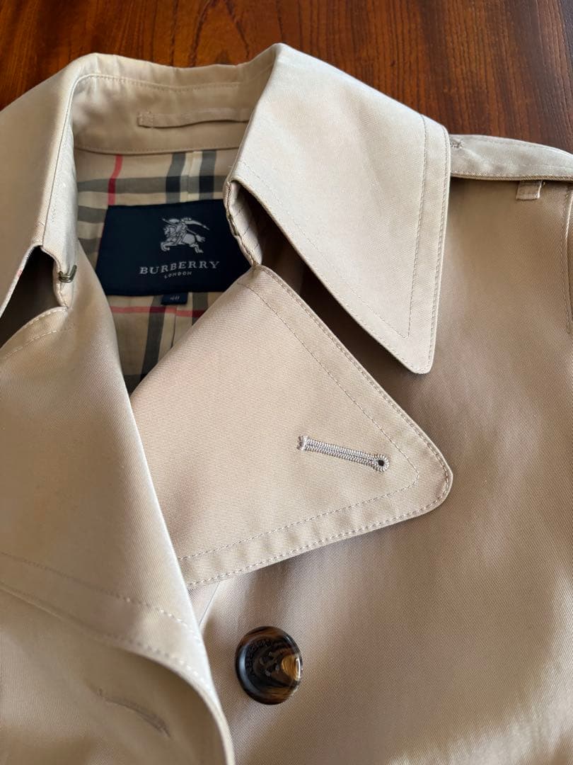バーバリー トレンチコー BURBERRY 40 ベージュ アイボリー