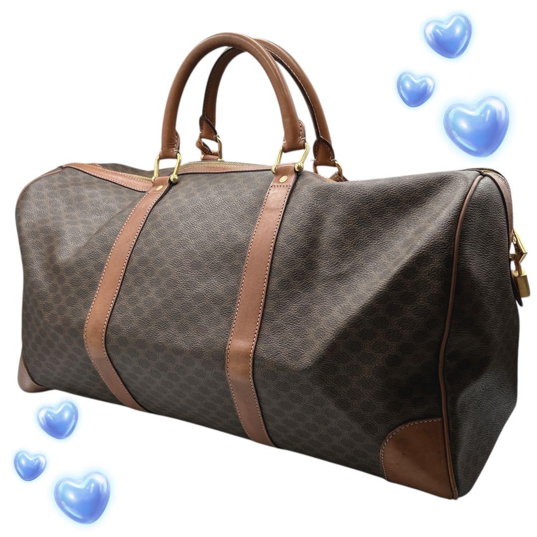 セール《美品》CELINE☆オールドセリーヌ☆ボストン マカダム トリオンフ 茶