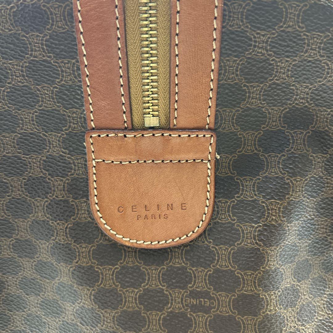 セール《美品》CELINE☆オールドセリーヌ☆ボストン マカダム トリオンフ 茶