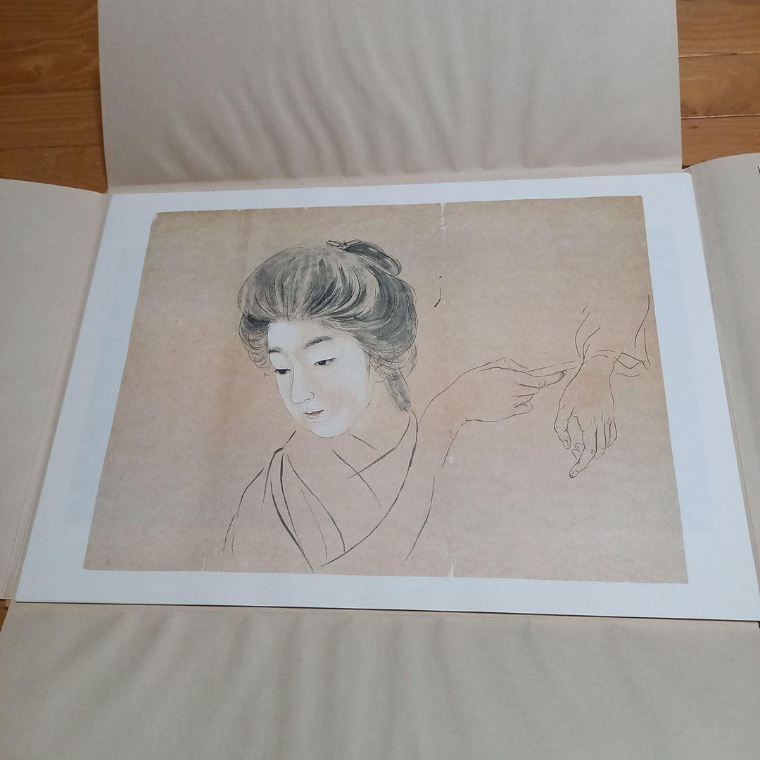 上村松園写生帖　未綴額装可能　求龍堂発行書籍　外箱付属完揃い美本