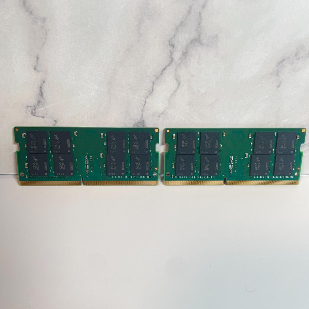 【美品】Crucial DDR4-3200 64GB 32GB×2 ノートPC用