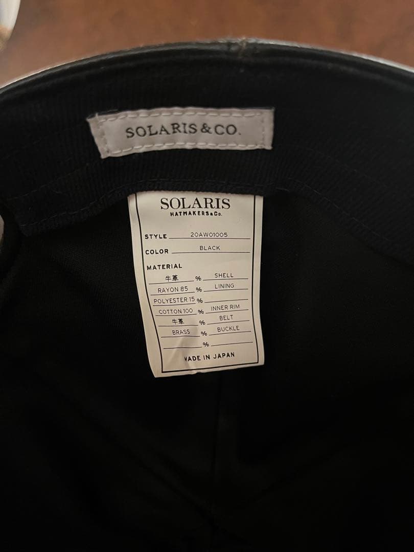 solaris&co old joe phigvel レザーキャップ ソラリス