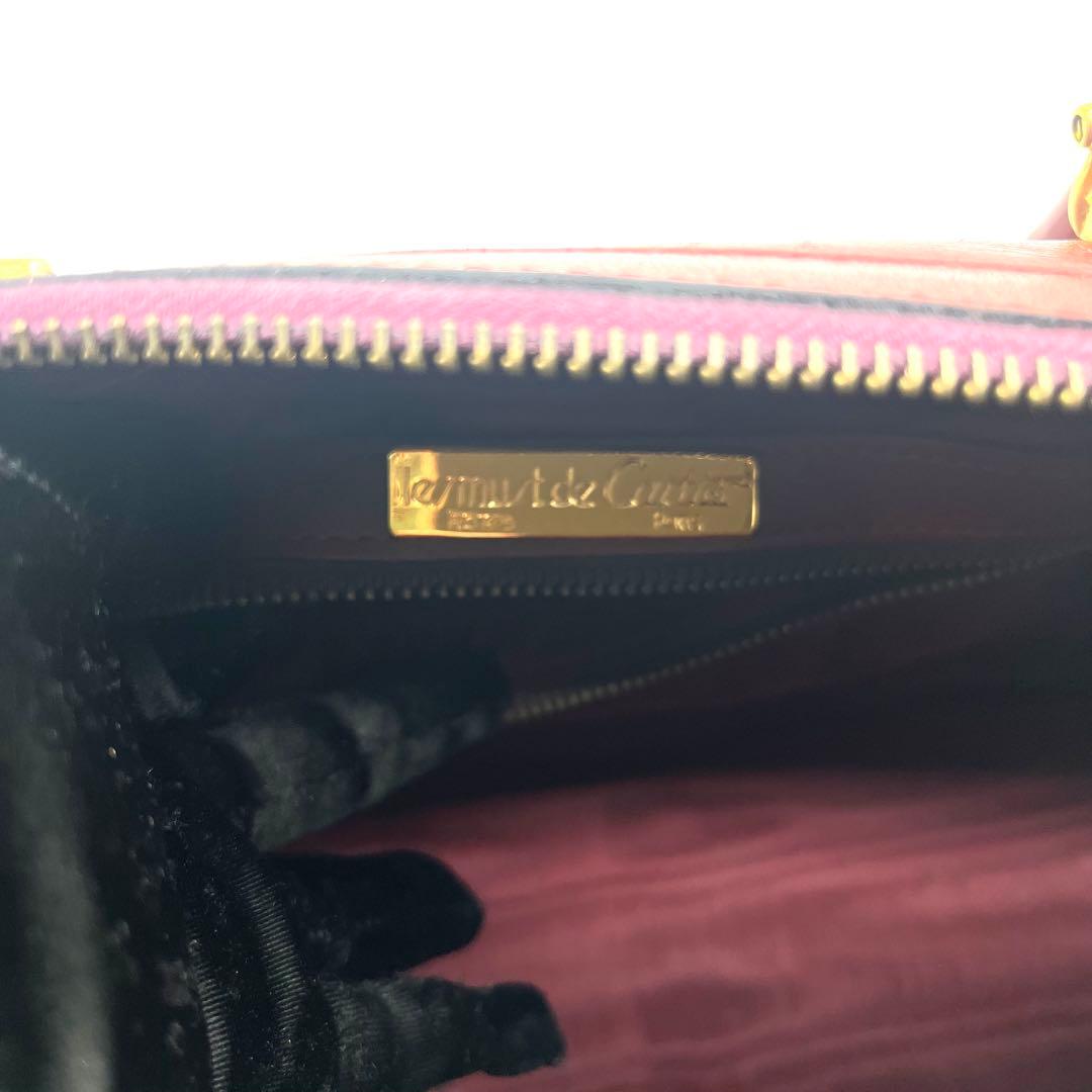 《美品》Cartier カルティエ ボストンバッグ マストライン ボルドー