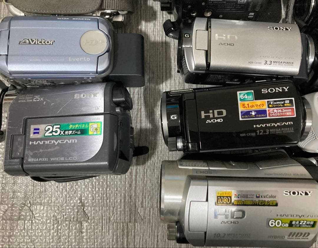 ビデオカメラ21台まとめ売り　※動作未確認