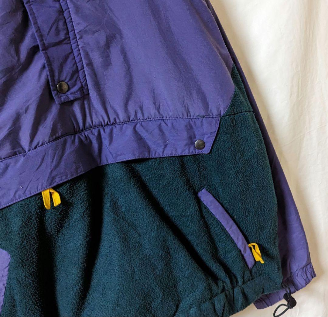 【90s/GAP/ギャップ】 ナイロン フリース 切り替え b745